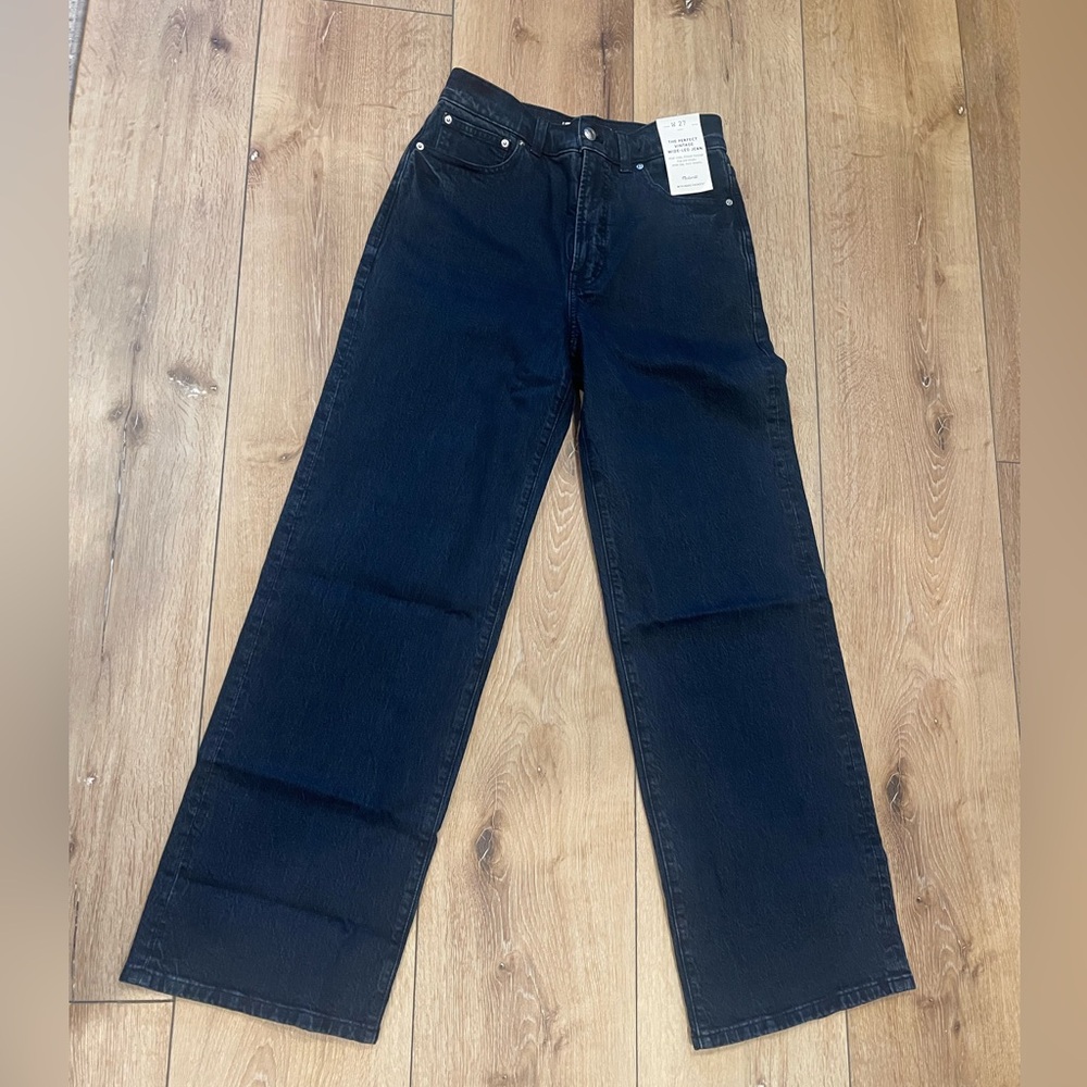 NWT Madewell Perfect Vintage Wide-Leg Jeans Size 27